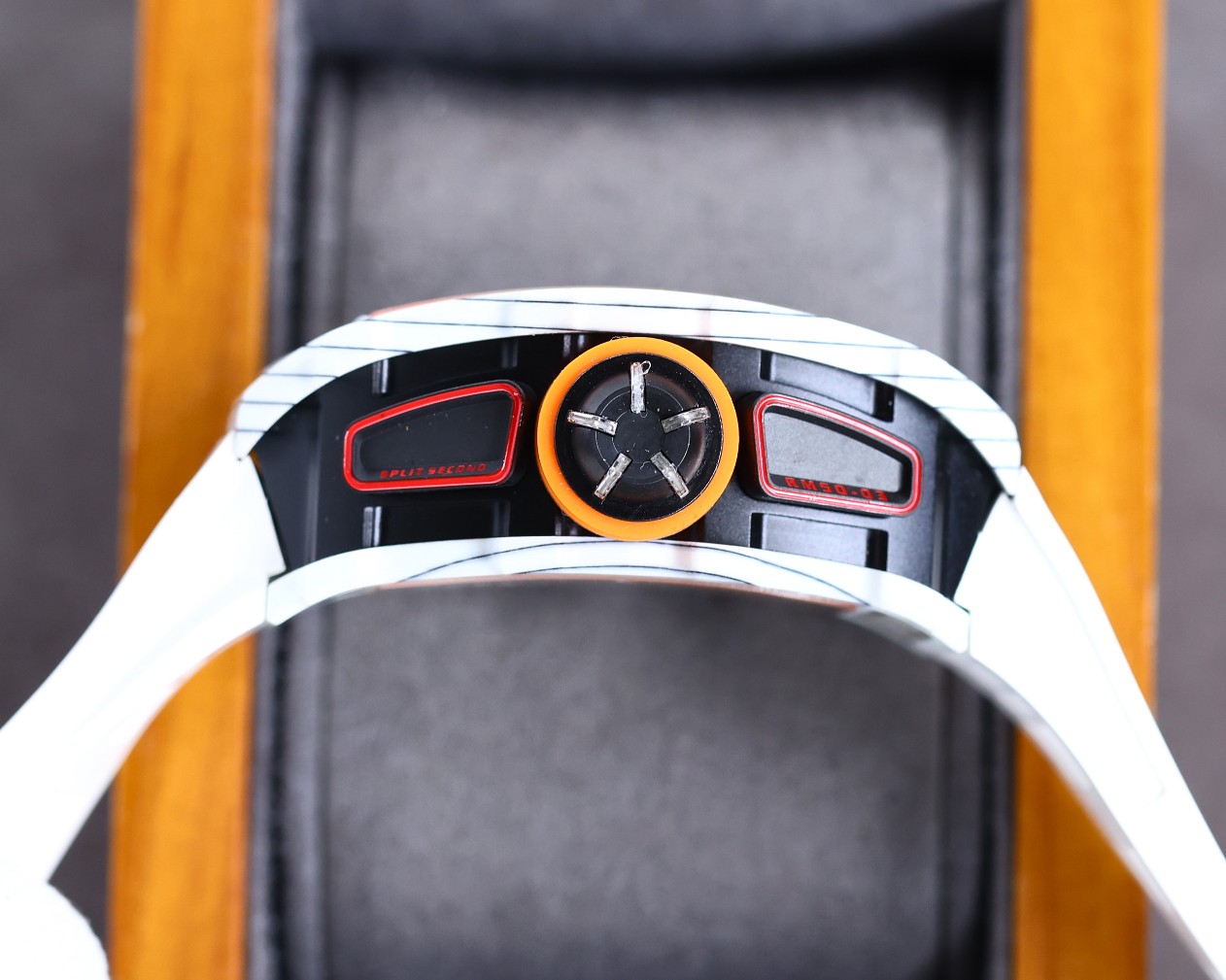 Best Swiss Super Clone: Richard Mille Mclaren F1 RM50-03 White Replica | 44mm NTPT Carbon - Image 5