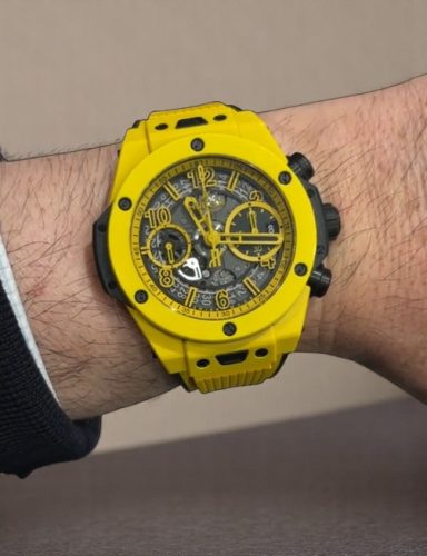 Swiss Super Clone Hublot Big Bang Unico Yellow Magic Replica - 44mm AAAAA photo review
