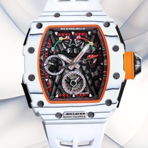 Best Swiss Super Clone: Richard Mille Mclaren F1 RM50-03 White Replica | 44mm NTPT Carbon