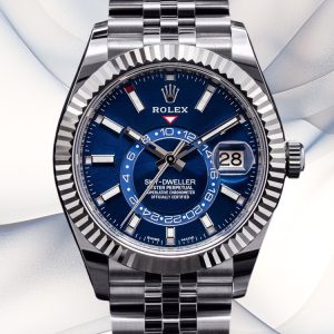 Swiss Super Clone Rolex Sky-Dweller 336934 Replica - 42mm Steel Blue Dial Men's Watch