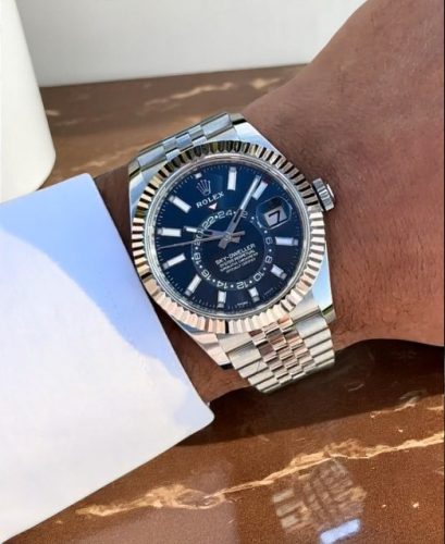 Swiss Super Clone Rolex Sky-Dweller 336934 Replica - 42mm Steel Blue Dial Men's Watch photo review