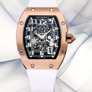 Swiss Richard Mille RM 67-01 Replica Skeleton Dial Watch With White Rubber Strap