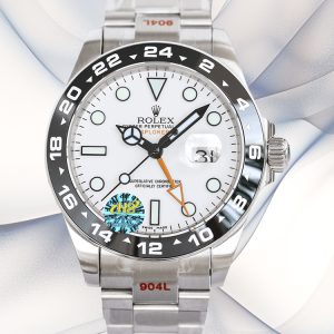 Best AAA Swiss Rolex Explorer II 216570 Replica with Polar White Dial, Stainless Steel Case – Super Clone Quality Watch For Men