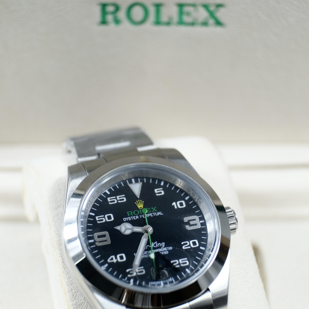 Rolex Air-King 116900 Replica Watch – Swiss Movement, Black Dial, 40mm Stainless Steel Luxury Timepiece - Image 5