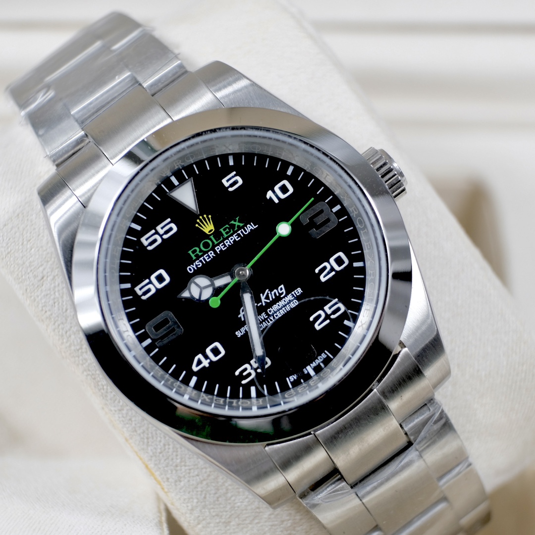 Rolex Air-King 116900 Replica Watch – Swiss Movement, Black Dial, 40mm Stainless Steel Luxury Timepiece - Image 4