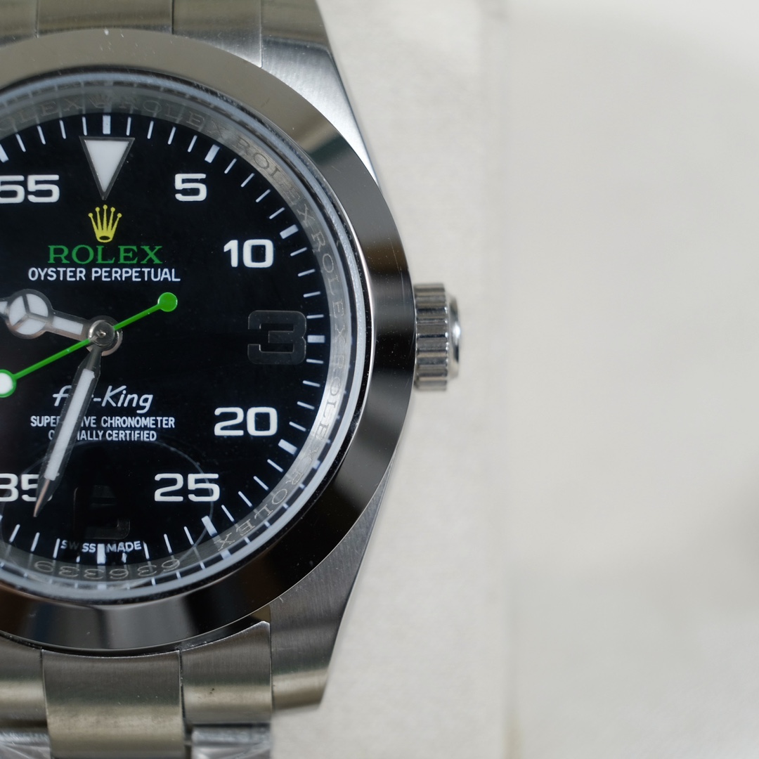 Rolex Air-King 116900 Replica Watch – Swiss Movement, Black Dial, 40mm Stainless Steel Luxury Timepiece - Image 3