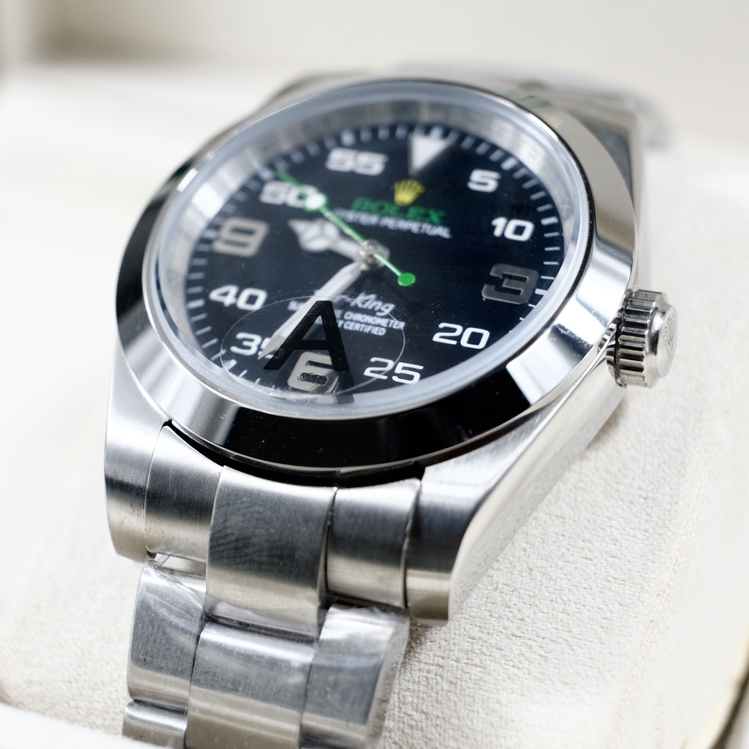 Rolex Air-King 116900 Replica Watch – Swiss Movement, Black Dial, 40mm Stainless Steel Luxury Timepiece - Image 6