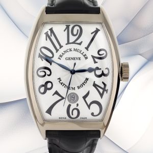 AAA Franck Muller Casablanca 8880 Replica Swiss Automatic Watch Silver-White Dial Stainless Steel Case for Men