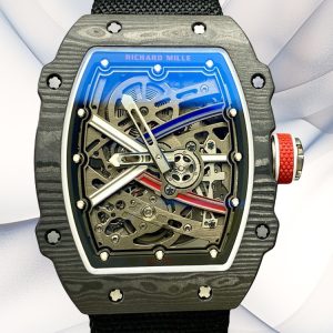 Replica Richard Mille RM 67-02 Watch – Carbon Case, Swiss Movement, Skeleton Dial, Luxury Tonneau Design
