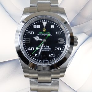 Rolex Air-King 116900 Replica Watch – Swiss Movement, Black Dial, 40mm Stainless Steel Luxury Timepiece