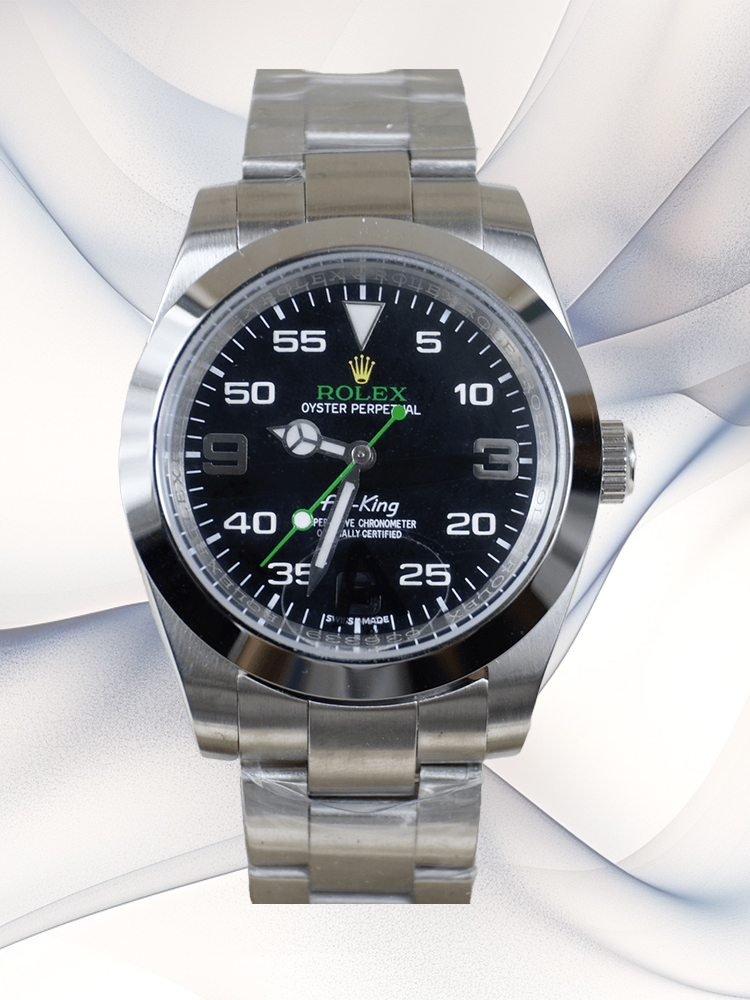 Rolex Air-King 116900 Replica Watch – Swiss Movement, Black Dial, 40mm Stainless Steel Luxury Timepiece