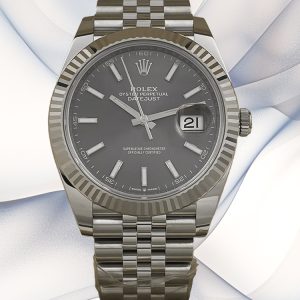 AAA Rolex Datejust 126334 Replica 41mm Gray Dial Watch – Swiss Movement, Stainless Steel, Sapphire Glass