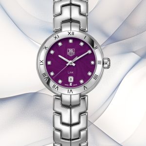 AAAAA Tag Heuer Link WAT1418.BA0954 Replica – Luxury Women’s Watch with Purple Diamond Dial and Swiss Movement