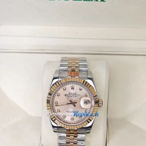 Rolex Oyster Perpetual Datejust m278271-0024 1:1 Swiss Rose Gold Bezel Diamond Dial Watch