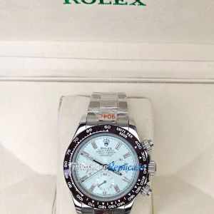 Rolex Daytona m116506-0002 1:1 Super Clone Ice Blue Dial Stainless Steel Watch