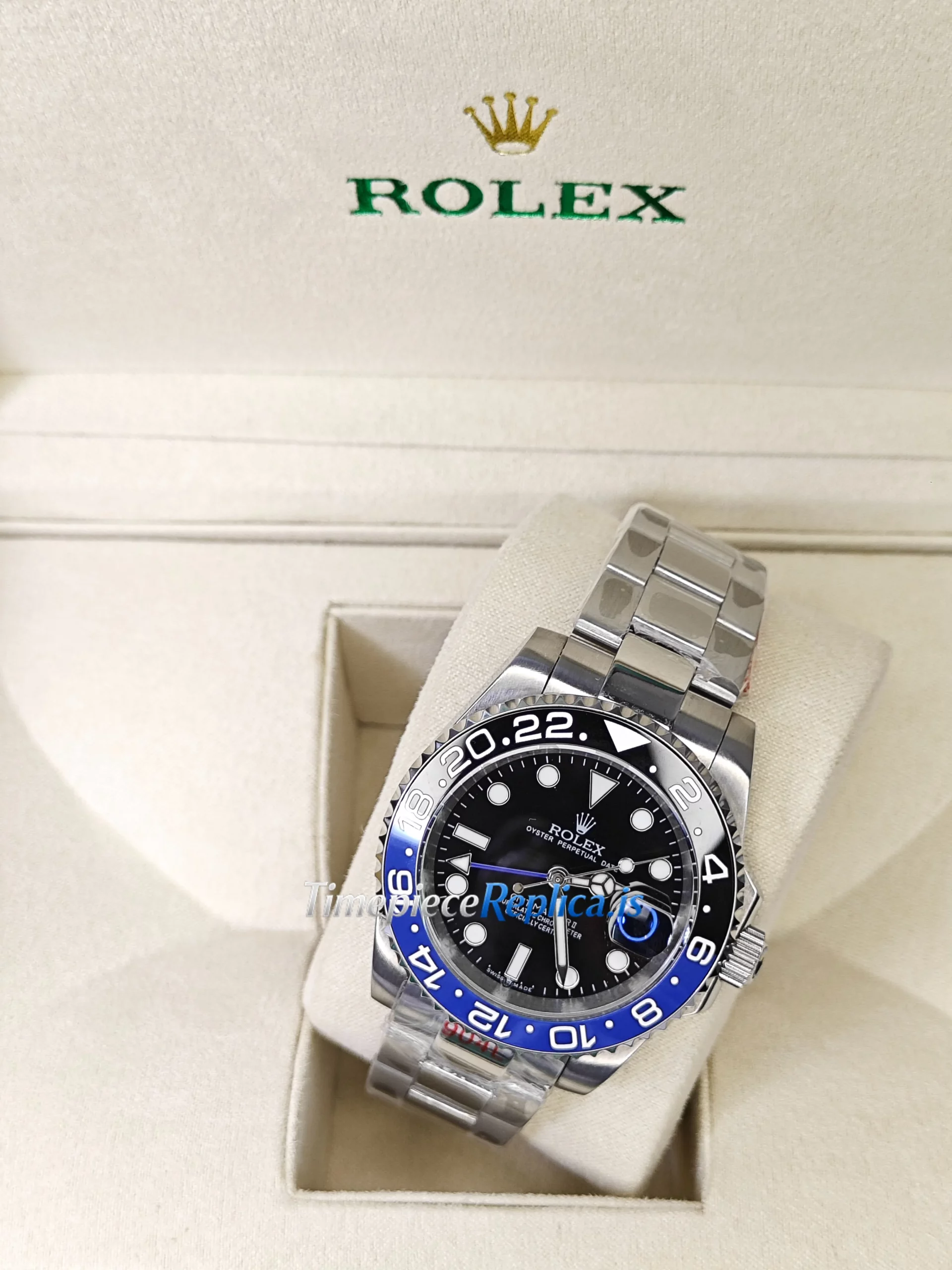 Rolex GMT-Master II 116710BLNR Replica Best Black Dial Blue & Black Bezel Watch - Image 3