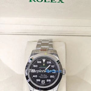 Rolex Air-King 116900 Replica Swiss Black Dial Stainless Steel Watch