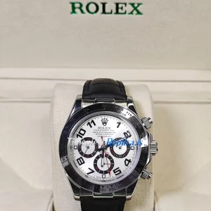 Rolex Daytona 116519 Super Clone Stainless Steel Case White Dial Watch