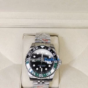 Rolex GMT-Master II 126720VTNR Replica Swiss Black & Green Bezel Stainless Steel Watch