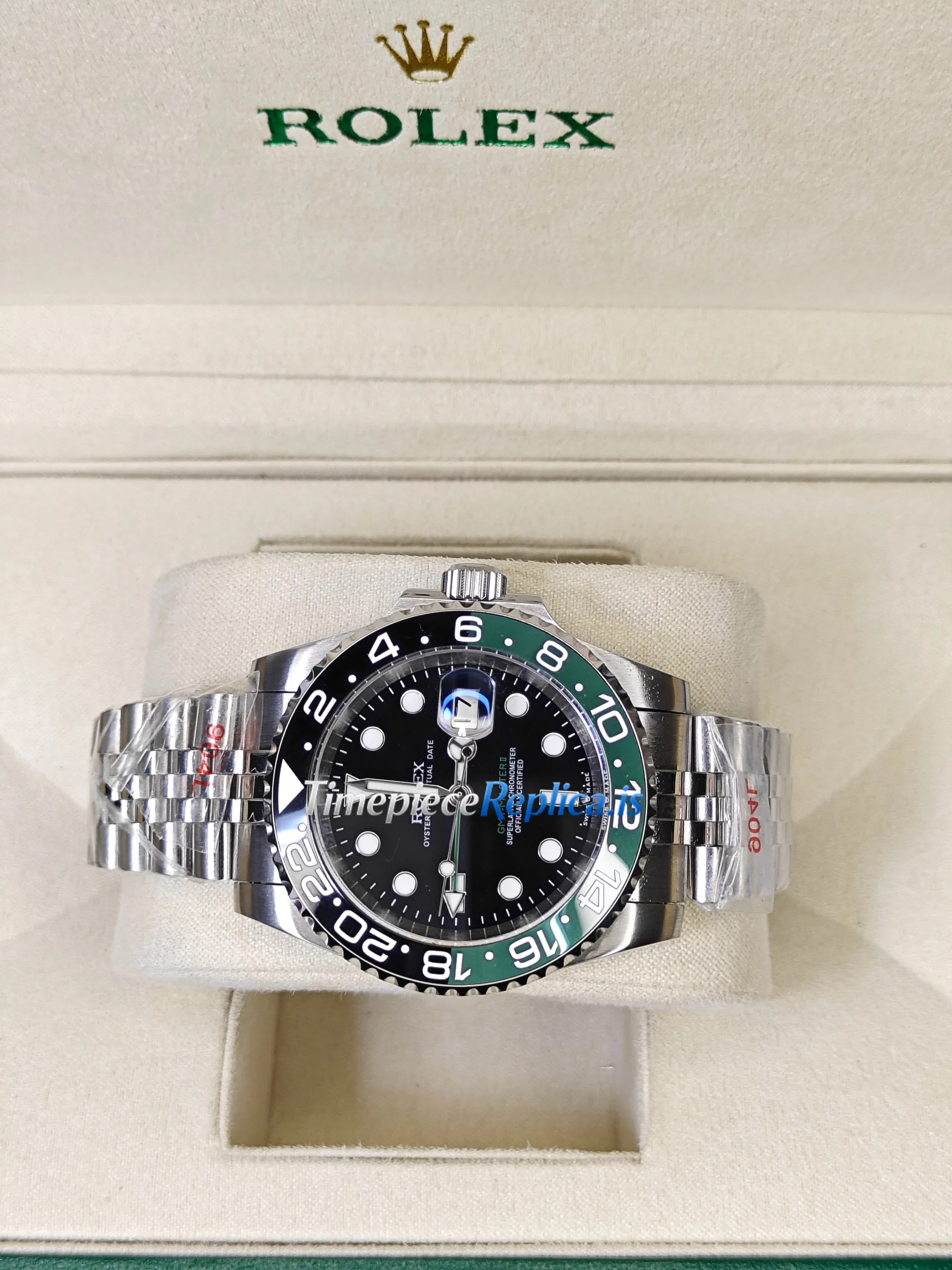 Rolex GMT-Master II 126720VTNR Replica Swiss Black & Green Bezel Stainless Steel Watch - Image 4