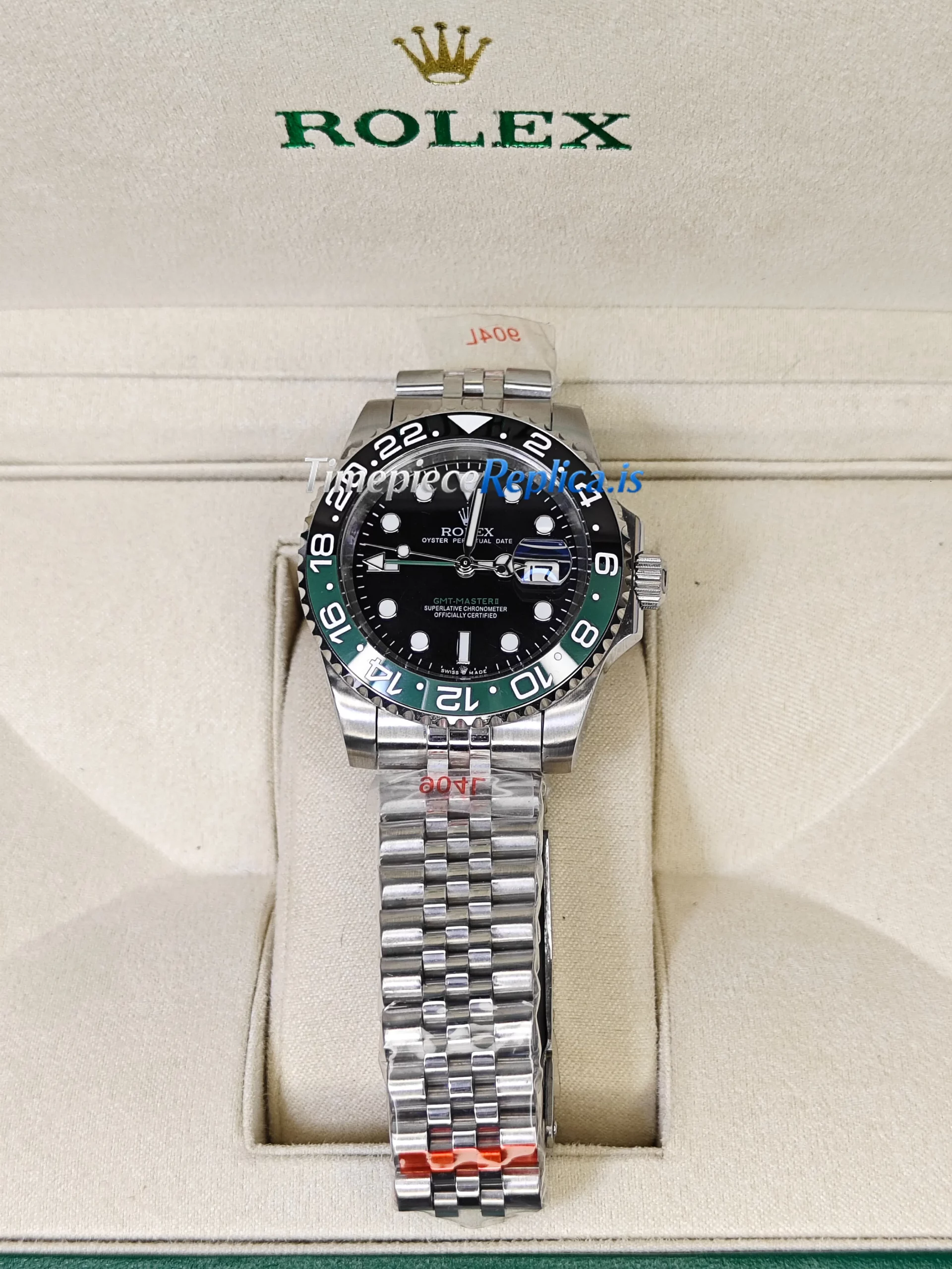 Rolex GMT-Master II 126720VTNR Replica Swiss Black & Green Bezel Stainless Steel Watch - Image 2