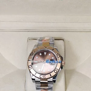 Rolex Yacht-Master m126621-0001 Replica Super Clone Stainless Steel Rose Gold Case Chocolate Dial Watch