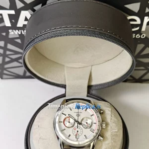 TAG Heuer Carrera CBS2011.FC6529 Replica Swiss Silver Dial Stainless Steel Chronograph Watch